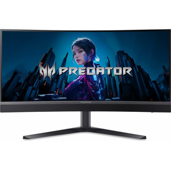 Монитор Acer Predator X34V3bmiiphuzx (UM.CXXEE.301), 34" (86.36cm) Curved VA панел, 180Hz, UWQHD, 1ms, 100 000 000:1, 600cd/m2, HDR1000, Mini-LED, DisplayPort, HDMI, USB Type-C, USB 3.2 Hub | JAR Computers Acer Predator X34V3bmiiphuzx UM.CXXEE.301
