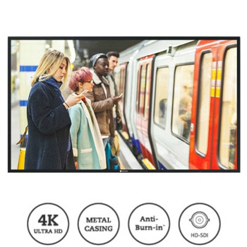 Дисплей AG Neovo HMQ-5501, 54.6" (138.6 cm) 4K Ultra HD IPS дисплей, HDMI, DVI-D, VGA, RS232, SPDIF, LAN | JAR Computers AG Neovo HMQ-5501