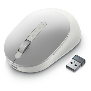 Мишка Dell Premier MS7421W, безжична, USB, Bluetooth, оптична (4000 dpi), 5 програмируеми бутона, сребриста image