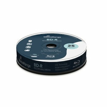 Оптичен носител BD-R, 25GB, MediaRange MR499, 6x, 10бр. | JAR Computers MediaRange BD-R 25GB 6x 10 бр. MR499