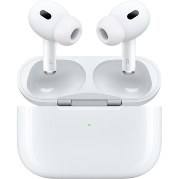 Слушалки Apple AirPods Pro (2nd generation) 2023, безжични, Bluetooth 5.3, микрофон, тип "тапи", Active Noise Cancellation, сензорни бутони, Adaptive Transparency, Adaptive EQ, Personalized Spatial Audio, до 6 часа време на работа, бели | JAR Computers Apple AirPods Pro (2nd generation) 2023 MTJV3ZM/A