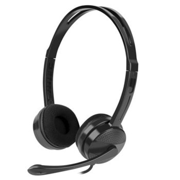 Слушалки Natec Canary Go, микрофон, 3.5mm жак, 40mm драйвери, черни | JAR Computers Natec Canary Go NSL-1665