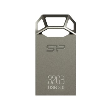 Памет 32GB USB Flash Drive, Silicon Power Jewel J50, USB 3.0, титан | JAR Computers 32GB Silicon Power Jewel J50 SP032GBUF3J50V1T