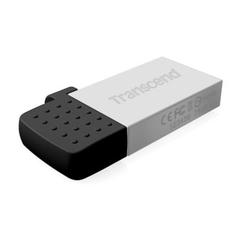 Памет 16GB USB Flash Drive, Transcend JetFlash 380S, USB 2.0/microB USB (OTG), сребриста | JAR Computers 16GB Transcend JetFlash 380S OTG