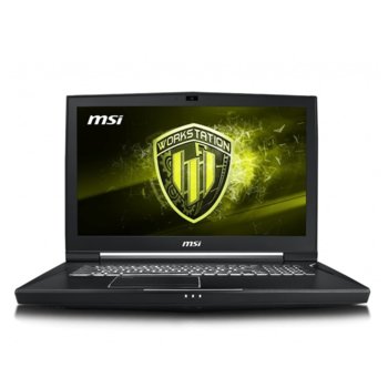 Лаптоп MSI WT75 9SM, осемядрен Coffee Lake Intel Core i9-9900K 3.6/5.0 GHz, 17.3" (43.94 cm) 4K/UHD IPS 144Hz Anti-Glare Display & Quadro P5200 16GB, (mDP), 32GB DDR4, 1TB HDD & 512GB SSD, 1x USB 3.1 Type-C, Windows 10 Pro | JAR Computers MSI WT75 9SM
