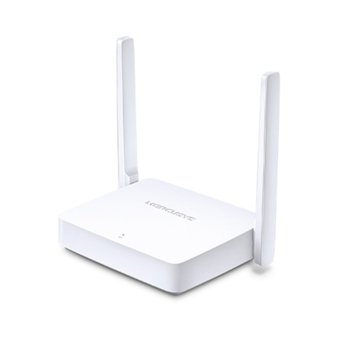 Рутер Mercusys MW301R, 300Mbps, 2.4GHz(300Mbps), Wireless N, 2x 10/100Mbps, 2x външни 5dBi антени | JAR Computers Рутер Mercusys MW301R