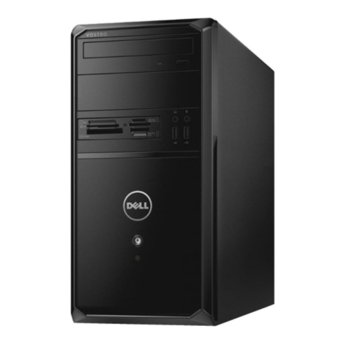 Настолен компютър Dell Vostro 3900 MT (GBEARMT1605_118_P_WIN_T5D-02826), в пакет с MS Office Home and Business 2016, четири-ядрен Haswell Intel Core i5-4460 3.2/3.4GHz, 4GB DDR3 RAM, 500GB 7200rpm, 2 USB 3.0, клавиатура и мишка, Windows 7/10 Pro | JAR Computers Dell Vostro 3900MT GBEARMT1605_118_P_WIN_T5D-02826