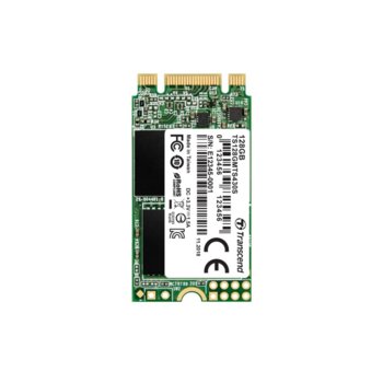 Памет SSD 128GB Transcend 430S, SATA 6Gb/s, M.2 (2242), скорост на четене 550MB/s, скорост на запис 480MB/s | JAR Computers Transcend 128GB 430S SATA3 M.2 2242