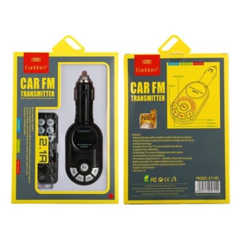 FM Трансмитер Earldom M1, Bluetooth, USB, 2.0A, различни цветове | JAR Computers DF17268 FM Трансмитер, Earldom, M1