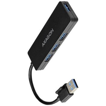 USB Хъб Axagon HUE-G1A, 4x порта, 4x USB 3.0 Type A, черен image