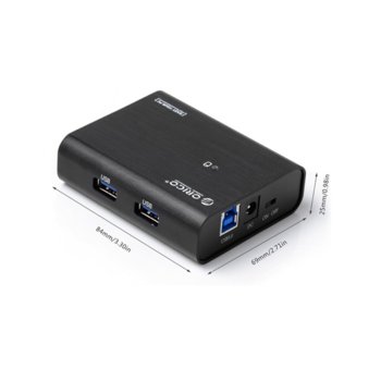 Orico H4888-U3, Black, USB3.0