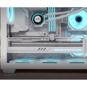 Кутия AeroCool P300C-G-WT-v1 бяла