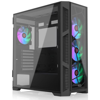 Кутия Raijintek PONOS ULTRA TG4, EATX/ATX/mATX/Mini-ITX, 1x USB Type-C, 2x USB 3.0, 4x ARGB 120mm вентилатора, с прозорец, черна, без захранване | JAR Computers Raijintek PONOS ULTRA TG4 0R20B00225