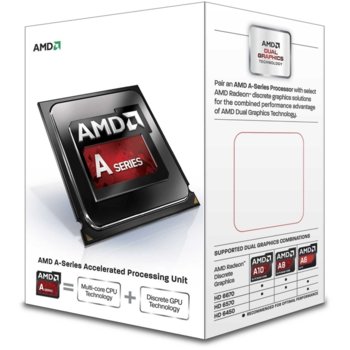 A8 6500 четири-ядрен (3.5/4.1GHz, 4MB L2, AMD HD 8570D GPU, 65W, FM2) BOX | JAR Computers A8 6500 четири-ядрен (3.5/4.1GHz