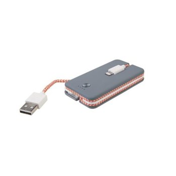 Външна батерия/power bank/ A-Solar Xtorm Spark Power Cable CX006 1200 mAh, сив | JAR Computers A-Solar Xtorm Spark Power Cable CX006 1200 mAh 226