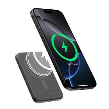 Pitaka Qi2 Aramid Fiber 5000 mAh Black PBQ2401