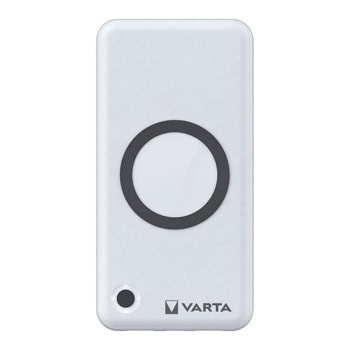 Bъншна батерия /power bank/ VARTA Wireless Power Bank, 15 000mAh, бяла, 2x USB-A, 1x USB-C | JAR Computers VARTA Wireless Power Bank 15 000