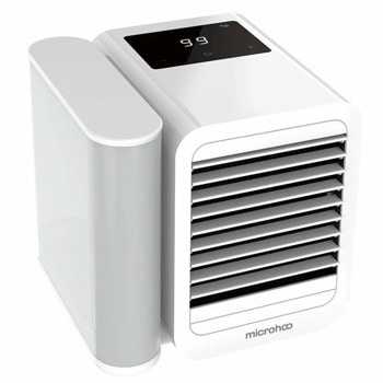 Преносим вентилатор/мини климатик Xiaomi Microhoo Personal Mini Air Conditioning fan White, 6W, 1000ml капацитет на резервоара за вода, сензорен екран, таймер и режим на заспиване, бял image