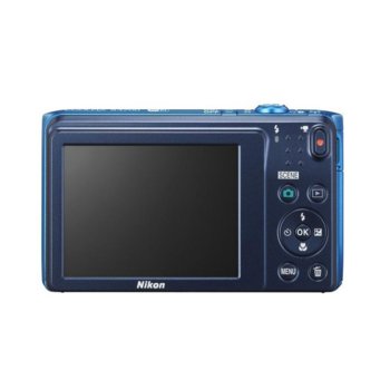 Nikon CoolPix S3700 (син) + калъф + карта 8GB