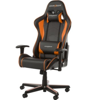 Геймърски стол DXRacer Formula OH/FL08/NO, черен/oранжев | JAR Computers DXRacer Formula Orange