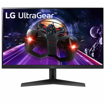 Монитор LG 24GN60R-B, 23.8 (60.45 cm) IPS панел, 144Hz, Full HD, 1ms (GtG), 1 000:1, 300cd/m2, DisplayPort, HDMI | JAR Computers LG 24GN60R-B