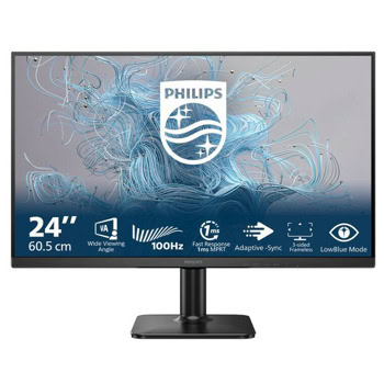 Монитор Philips 24E2N1100LB/00, 24" (60.96 cm) VA панел, 100Hz, Full HD, 4ms, 4000:1, 250 cd/m2, HDMI, VGA | JAR Computers Philips 24E2N1100LB/00