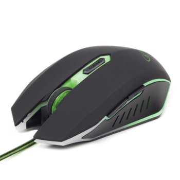 Мишка Gembird MUSG-001-G, оптична (2400dpi), USB, черна, гейминг | JAR Computers Gembird MUSG-001-G