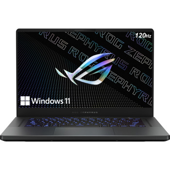 Лаптоп Asus ROG Zephyrus G15 GA503RM-HB152W (90NR0812-M009X0)(сив), осемядрен AMD Ryzen 9 6900HS 3.3/4.9GHz, 15.6" (39.62 cm) 4K/UHD IPS 120Hz Anti-Glare Display & GF RTX 3060 6GB, (HDMI), 16GB DDR5, 1TB SSD, 2x USB 3.2 Type C, Windows 11 Home | JAR Computers ASUS ROG Zephyrus G15 GA503RM-HB152W
