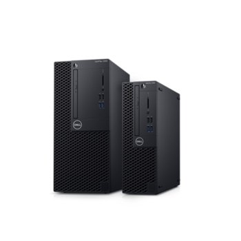 Настолен компютър Dell OptiPlex 3060 SFF (S030O3060SFFUCEE), четириядрен Coffee Lake Intel Core i3-8100 3.60 GHz, 4GB DDR4, 128GB SSD, 4x USB 3.1, клавиатура и мишка, Linux | JAR Computers Dell OptiPlex 3060 SFF S030O3060SFFUCEE