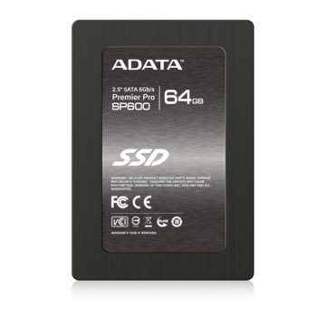 Памет SSD 64GB, A-Data Premier Pro SP600, SATA 6Gb/s, 2.5"(6.35 cm), скорост на четене 480 MB/s, скорост на запис 250MB/s | JAR Computers 64GB A-Data Premier Pro SP600 SATA3