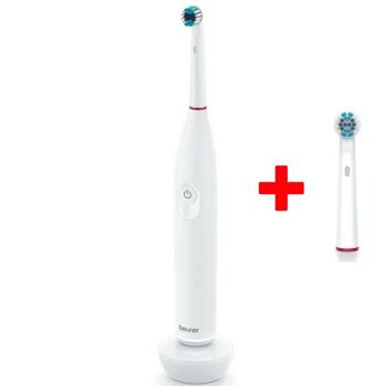 Ел. четка за зъби Beurer TB 30 в комплект с 4 глави Brush head Clean, 2 режима на работа, време на работа до 20 дни, бяла | JAR Computers Beurer TB 30 Toothbrush + 4 pcs. clean