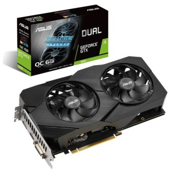 Видео карта Nvidia GeForce GTX 1660, 6GB, Asus DUAL EVO OC, PCI-E 3.0, GDDR5, 192 bit, HDMI, DisplayPort, DVI | JAR Computers Asus GTX 1660 DUAL EVO OC 6GB