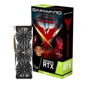 Видео карта nVidia GeForce RTX 2080 Ti, 11GB, Gainward GeForce RTX 2080 Ti Phoenix "GS", PCI-E 3.0, GDDR6, 352bit, DisplayPort, HDMI, USB Type C | JAR Computers GAINWARD 2080TI PHOENIX GS 11G