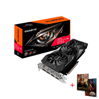 Видео карта AMD Radeon RX 5700 с подарък игра World of Warcaft: Shadowlands и Godfall, 8GB, Gigabyte Gaming OC, GDDR6, 256bit, Display Port, HDMI | JAR Computers Gigabyte Radeon RX 5700 GAMING OC 8GB GDDR6