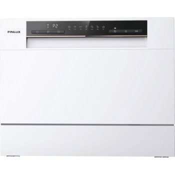Съдомиялна Finlux WQP6 WHITE, клас F, 6 комплекта, 7 програми, 4 температури, бяла | JAR Computers Finlux WQP6 WHITE