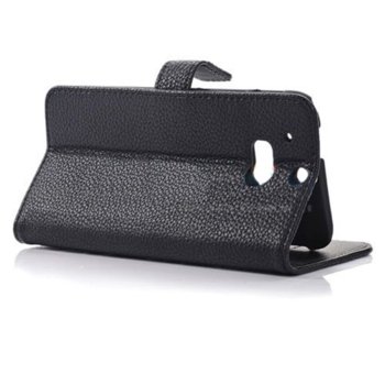 Wallet Flip Case for HTC ONE 2 M8 black