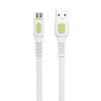 Кабел DeTech DE-C36M, от USB A(м) към USB-Micro(м), 1m, бял | JAR Computers DeTech DE-C36M 40191