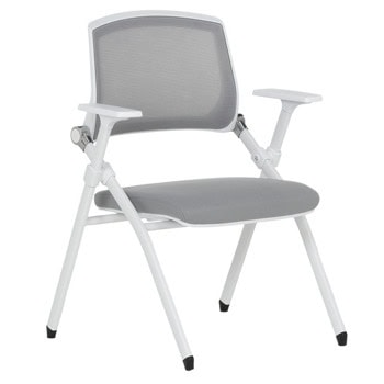 Посетителски стол Carmen 1706-1, до 150кг, дамаска, сгъваем, сив | JAR Computers Carmen 1706-1 - сив