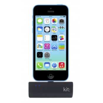 Външна батерия/power bank/ Kit Lighting Emergency charger 2200 mAh, черен | JAR Computers Kit Lighting Emergency charger 2200 mAh PWR2200LIB