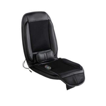Електрическа подложка Rexton CF-2409, за офис стол или автомобилна седалка, отоплителни/вентилационни/масажни функции, дистанционно/контролер, черна image