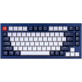 Клавиатура Keychron Q1 Navy/Blue TKL, гейминг, Gateron Phantom Blue Switch, RGB подсветка, синя, USB image