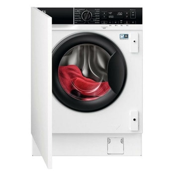 Пералня със сушилня AEG L7WBE68SI, клас B/D, 8 кг. капацитет на пералня/4 кг. на сушилня, 1600 оборота в минута, за вграждане, 60 cm ширина, ProSense, Steam Refresh, бяла | JAR Computers Пералня със сушилня AEG L7WBE68SI