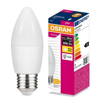 osram led value clas b 60 6.8w/2700k e27 ac72679