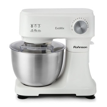 Миксер Rohnson R-5551, 750W, 12 степени на работа, импулс функция, 3500ml обем на купата, бъркалка за тесто, бял | JAR Computers Rohnson R-5551
