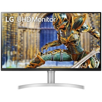 Монитор LG 32UN650-W, 31.5" (80.01 cm) IPS панел, 4K/UHD, 5ms, 1000:1, 350 cd/m2, DisplayPort, HDMI image