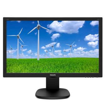 Монитор Philips 243S5LJMB, 23.6" (59.94 cm) TN панел, Full HD, 1ms, 10 000 000:1, 250cd/m2, DisplayPort, HDMI, DVI, VGA | JAR Computers Philips 243S5LJMB
