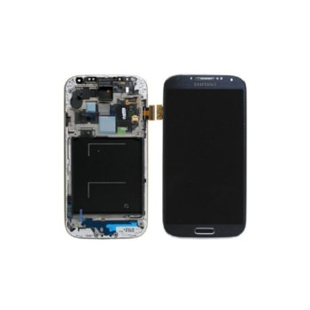 Samsung Galaxy S4, LCD with touch and frame, blue