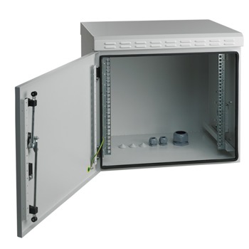 Комуникационен шкаф Mirsan MR.IP55W09U45.03, 9U, 600 x 450 x 500, товароносимост 100кг, бял, за стена, Outdoor | JAR Computers MIRSAN MR.IP55W09U45.03