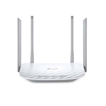 Рутер TP-Link Archer C50, 1200Mbps, 2.4GHz (300 Mbps) / 5GHz (867Mbps), Wireless AC, 4x LAN 10/100, 1x WAN 10/100, 4x външни антени | JAR Computers TP-Link Archer C50