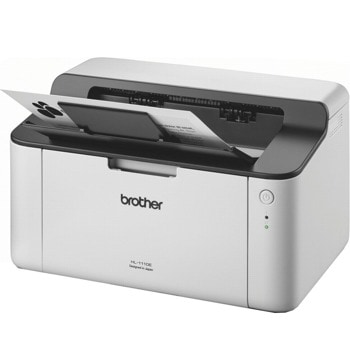 Лазерен принтер Brother HL-1110E, монохромен, 600x600dpi, 20стр/мин, USB2.0, A4, 2+1 г. | JAR Computers Brother HL-1110E лазерен